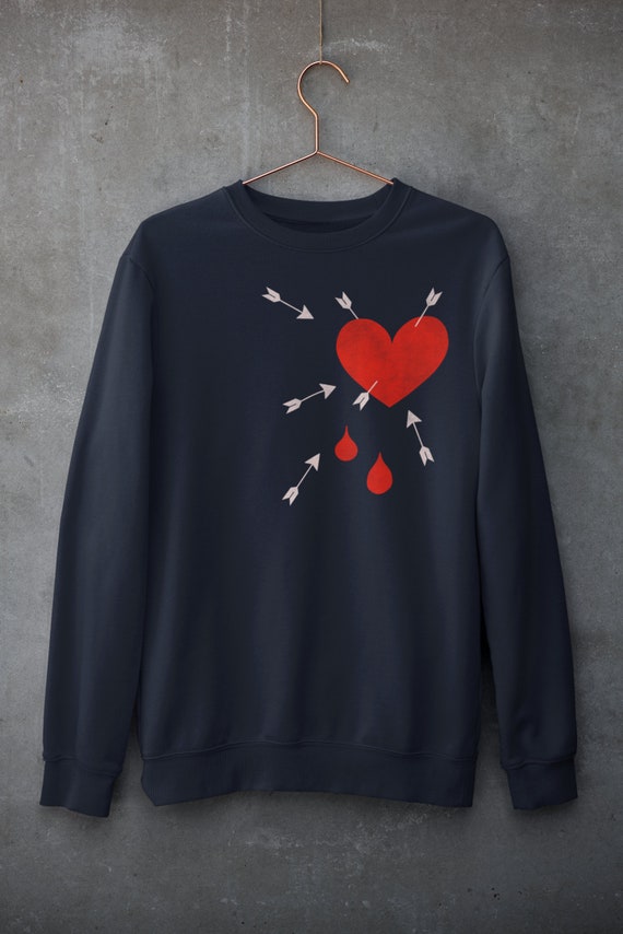 Broken heart sweatshirt clearance
