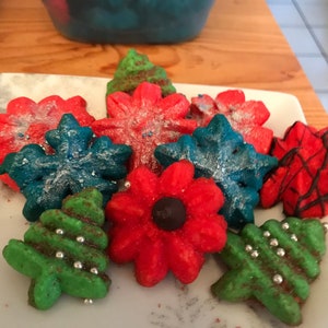 Colorful  Spritz Cookies  3 Dozen