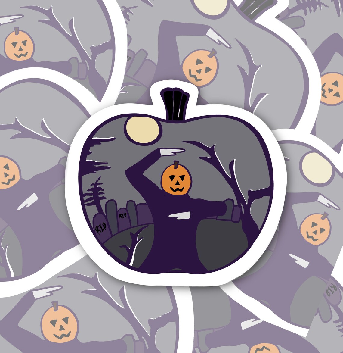 Dancing Pumpkin Man Meme Halloween Sticker Pumpkin Spooky - Etsy