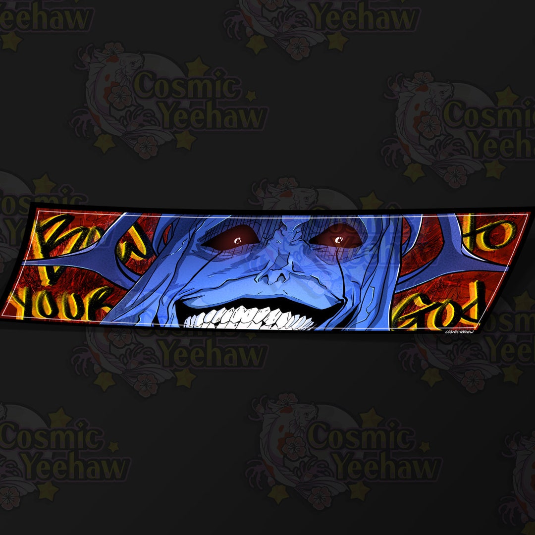 Death God Anime Slap Sticker, 8x3, Anime Slap Sticker, Car Peeker, JDM