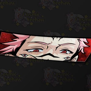 King of Curses Anime Slap Sticker, 8x3, Anime Slap Sticker, Car Peeker, JDM, Car Decal, Anime Car Decal, Anime Decal, Anime, Vinyl Decal