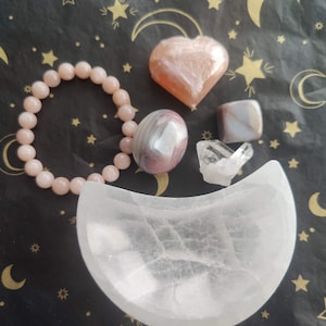 Crystal Gift Set Bundle &quot;Unleash your Creativity&quot; Healing Crystal, Gift for her, Crystal Healing Set, Crystal Lover