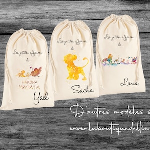 sac mes petites affaires,Sac personnalisé , cadeau enfants , idée cadeau rentrée scolaire, cadeau école, collection Disney divers