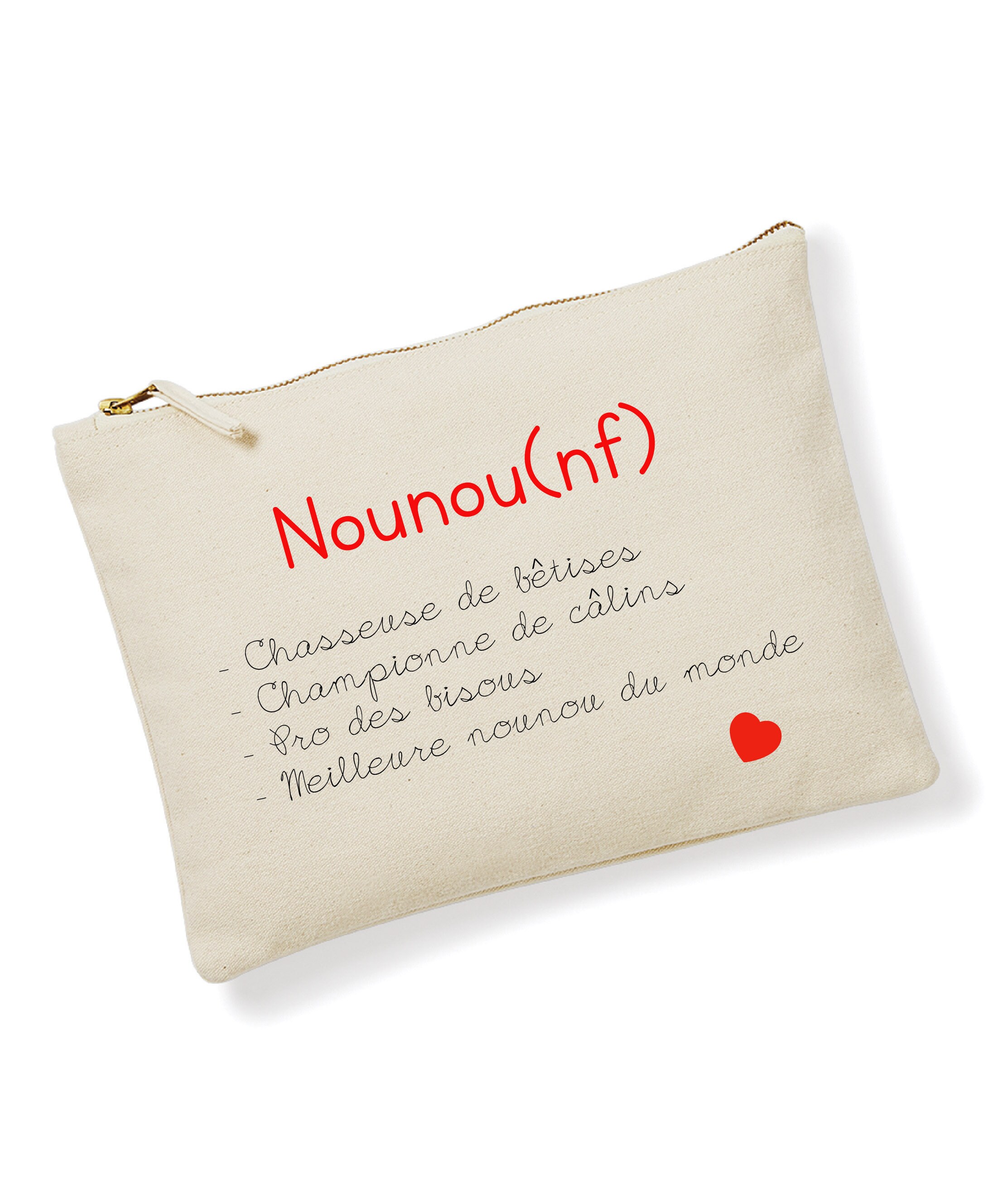 Trousse Nounou, Cadeau Fin d'année , Trousse Personnalisé Idée Nounou , Cadeau Élève, Collection Dic