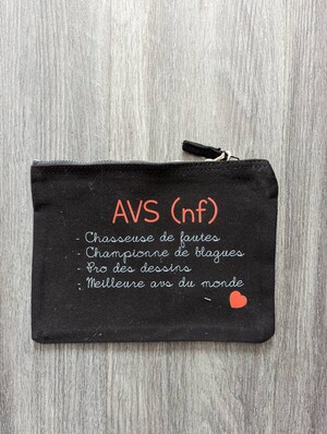 Pochette Cadeau Adorable Pour AVS – Sac Réutilisable Avec Message Personnalisé « Mon AVS, La Plus Chouette Du Monde » – Idée De Remerciement Ou Fin D'année