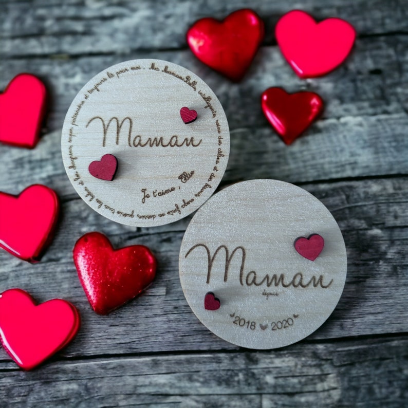 Magnet,Magnet, Mother's Day gift, personalized magnet, mum gift, personalized mom gift, circle/since collection image 1