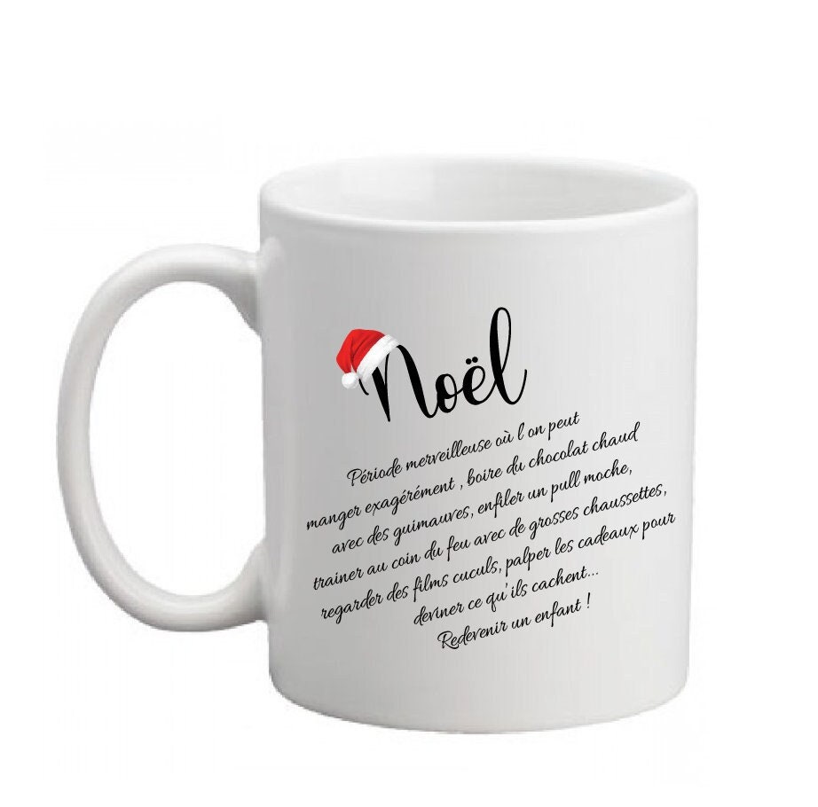 Mug Personnalisé , Mug de Noel Cadeau Noël Tasse Personnalisé, Collection Description
