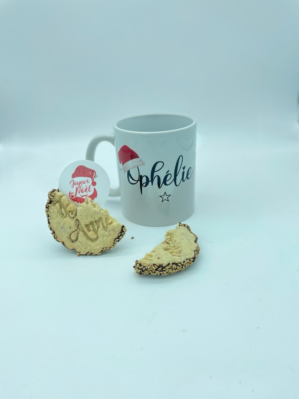 Mug de Noel Personnalisé, Biscuits Coffret Noël, Cadeau Original Noël, Surprise, Personnalisables