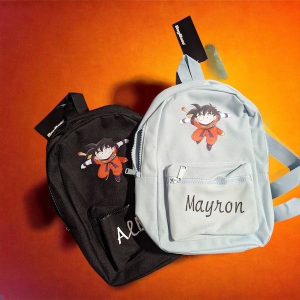 sac a dos personnalisé , cadeau enfants ,idée cadeau rentrée scolaire, cadeau école, sac à dos enfant,collection dragon ball