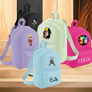 sac a dos personnalisé , cadeau enfants ,idée cadeau rentrée scolaire, cadeau école, sac à dos enfant,collection Naruto