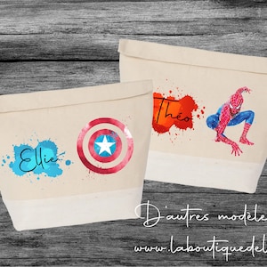 Sac à gouter , sac isotherme , sac à gouter enfant , sac enfant personnalisé , petit sac isotherme personnalisé , collection super héros