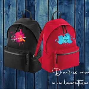 sac a dos personnalisé , cadeau enfants ,idée cadeau rentrée scolaire, cadeau école, sac à dos enfant et adulte, sac à dos splash