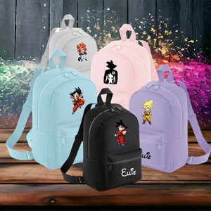 sac a dos personnalisé , cadeau enfants ,idée cadeau rentrée scolaire, cadeau école, sac à dos enfant,collection dragon ball