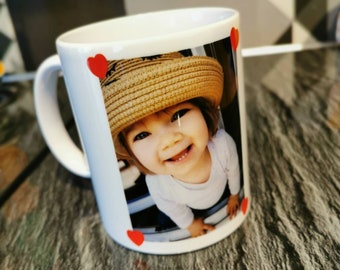 Mug photo, mug personnalisé, cadeau utile, mug photo personnalisé, cadeau de Noël