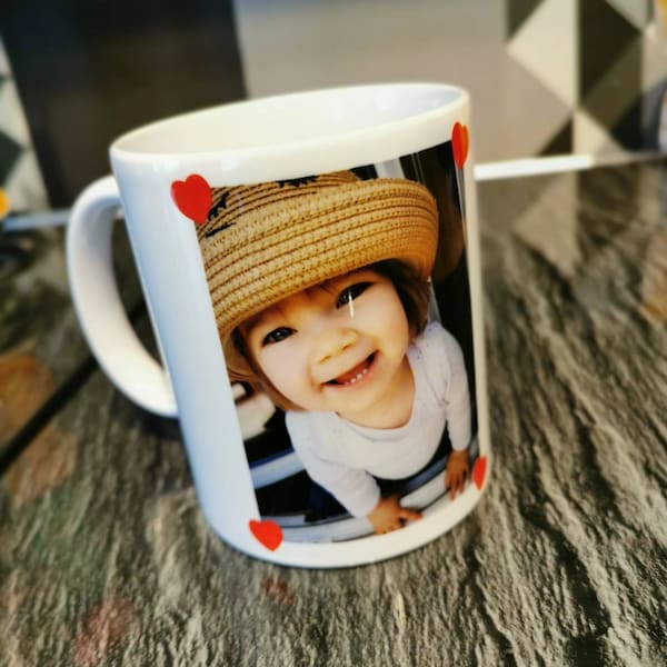 Mug photo, mug personnalisé, cadeau utile, mug photo personnalisé, cadeau de Noël