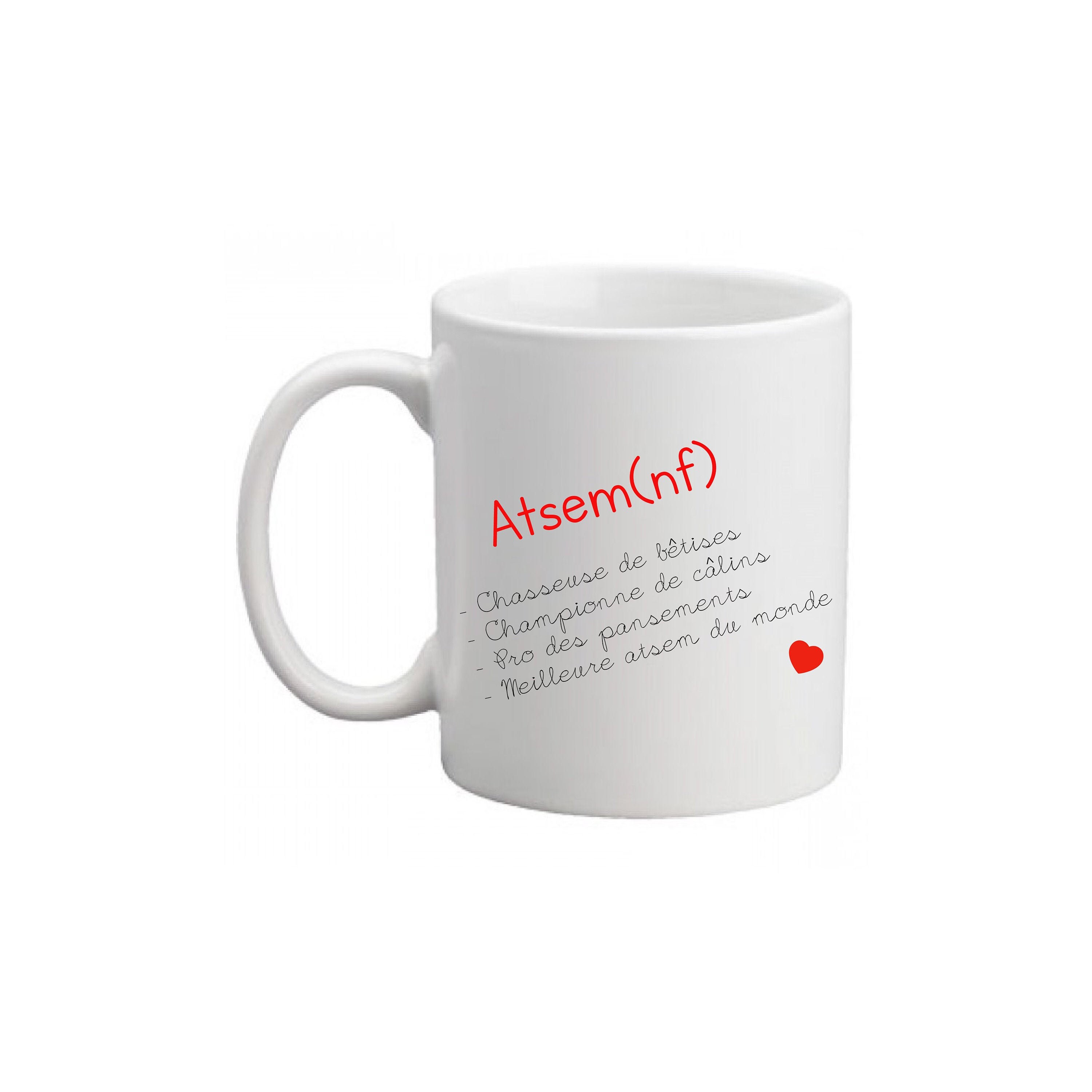 Cadeau Atsem, Super Atsem , Cadeau Fin d'année, Personnalisé , Mug Personnalisé, Collection Dico