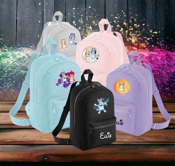 Personalized Backpack Children s Gift Back to School Gift Idea School Gift Children s Backpack Bluey Blue Dog Collection Etsy