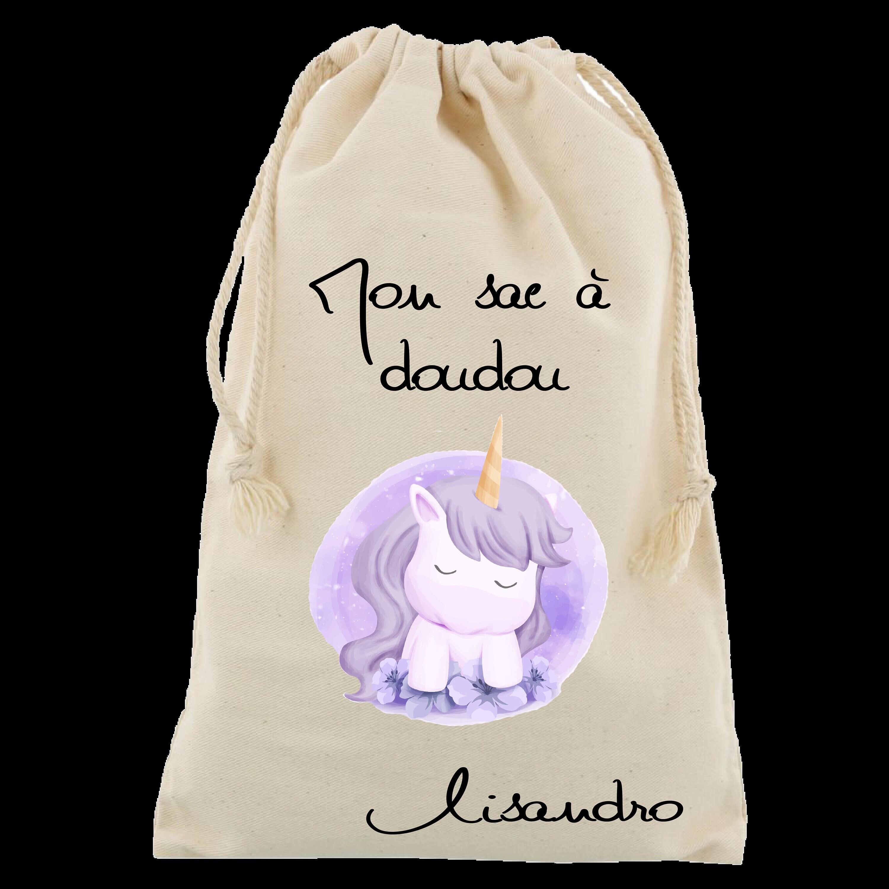 Personalized doudou bag, children's gift, back-to-school gift ide…