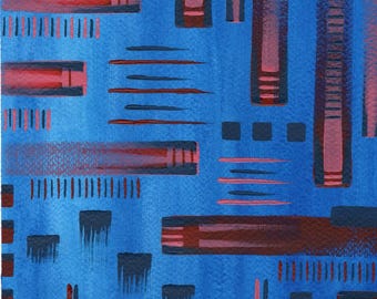 Papel de lienzo: Ciudad Rosa - Impresión Giclée