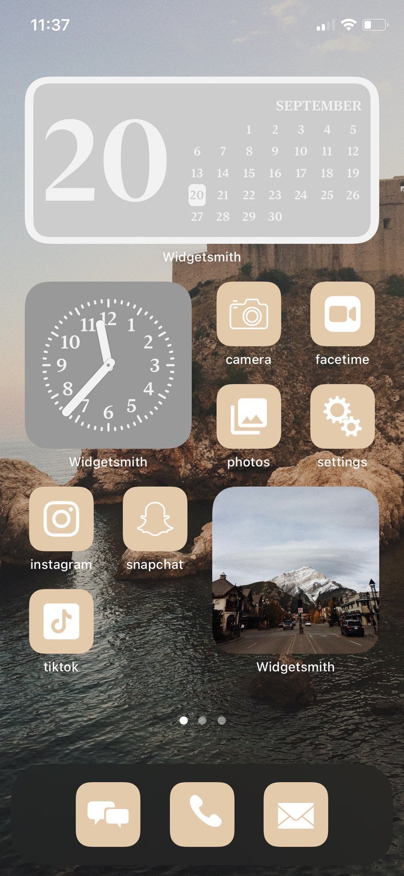 55 BEIGE NEUTRAL / NUDE ios 14 Minimalist Boho Aesthetic ...
