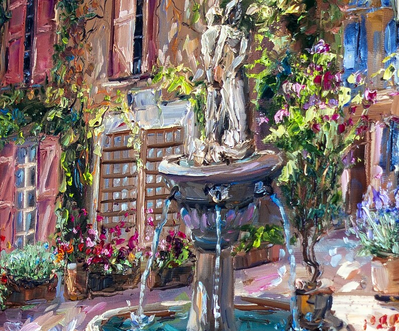 French Impressionist Painting on Canvas, Original Art, Provence, Old ...