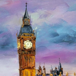 Ölgemälde Auf Leinwand 'London In Herbst' – 91,4 X 121,9 Cm, Handgemalt, Signiert