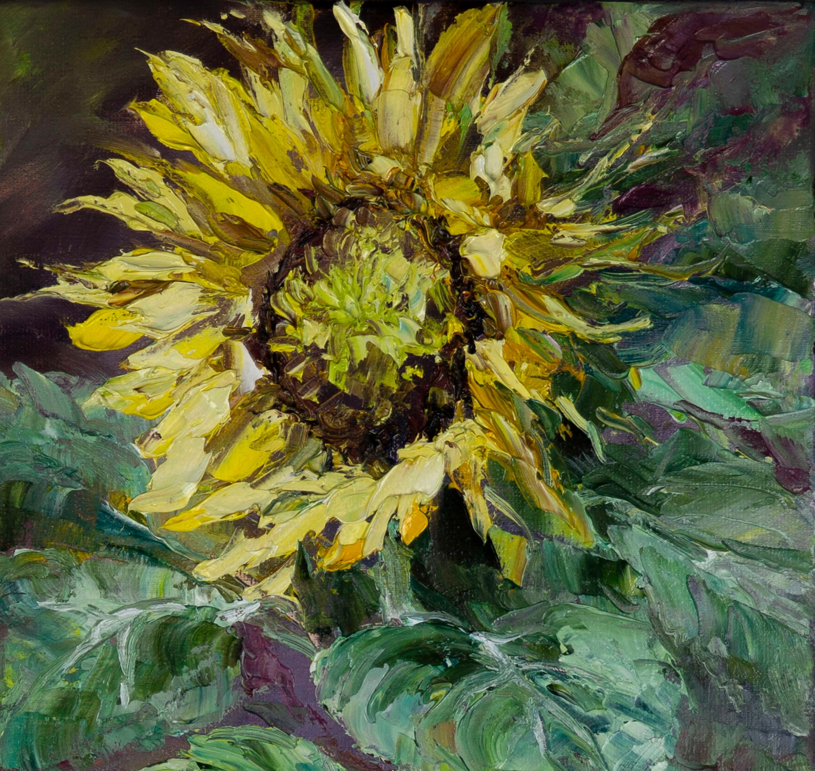 Sunflower Ukraine Painting on Canvas Original Art Yellow - Etsy