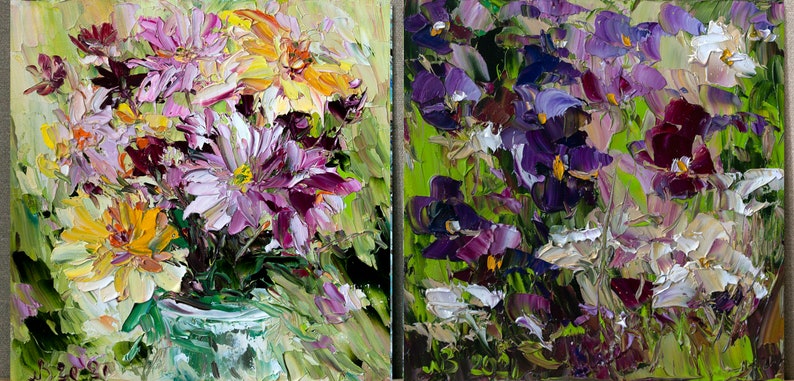 ����� Impasto �������� �������� ��������� ������������ Set of 2 Floral
