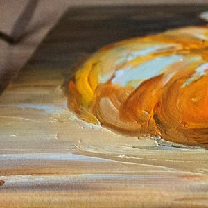 Pumpkin Painting Original art, Vegetable oil Painting, Artwork by Bondareva Nataliia image 5