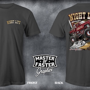 Night Life Monster Truck Tshirt