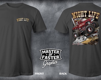 Night Life Monster Truck Tshirt