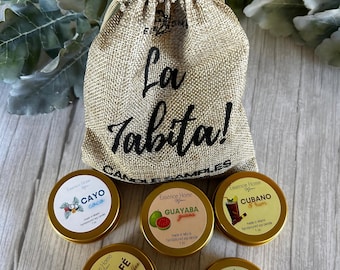La Jabita Kerzenmuster | Kubanisch inspirierte Mini-Sojakerzen | Tropische Dessertdüfte
