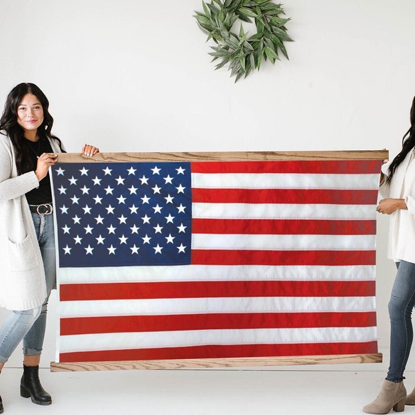 Flag Frame - Large Wooden Frames (American Flag not included)