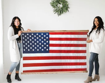 Flag Frame - Large Wooden Frames (American Flag not included)