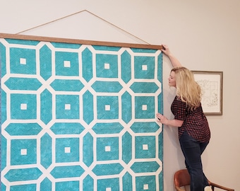 How to Hang a Quilt - Wooden Frames for Displaying a Quilt on the Wall