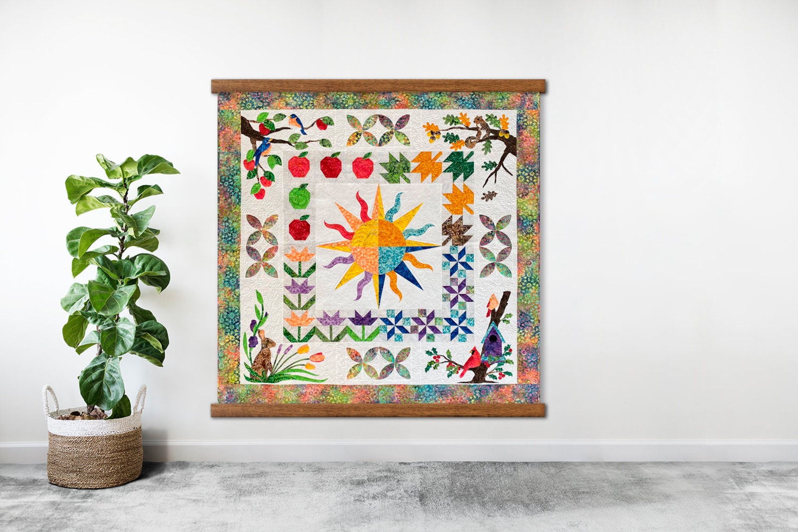 Quilt Show Wall Hanger made of Wood - Best of Show! - 73-84" Comment Size inches, Top Frame Only