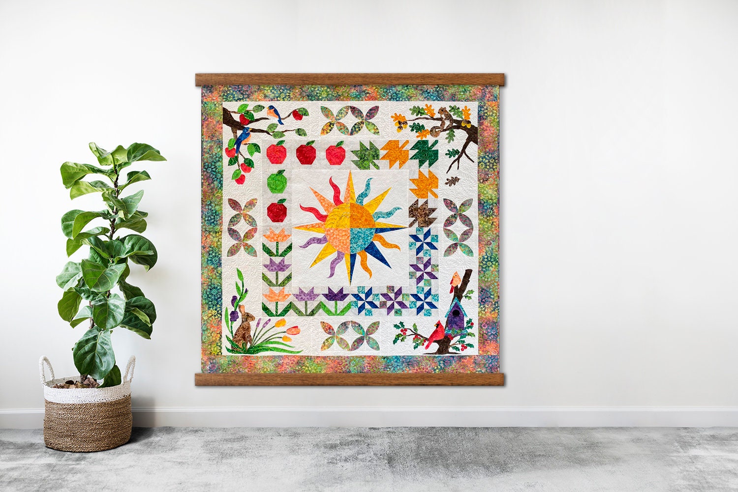 Wood Quilt Wall Hanger Frames How to Hang a Quilt on the Etsy India