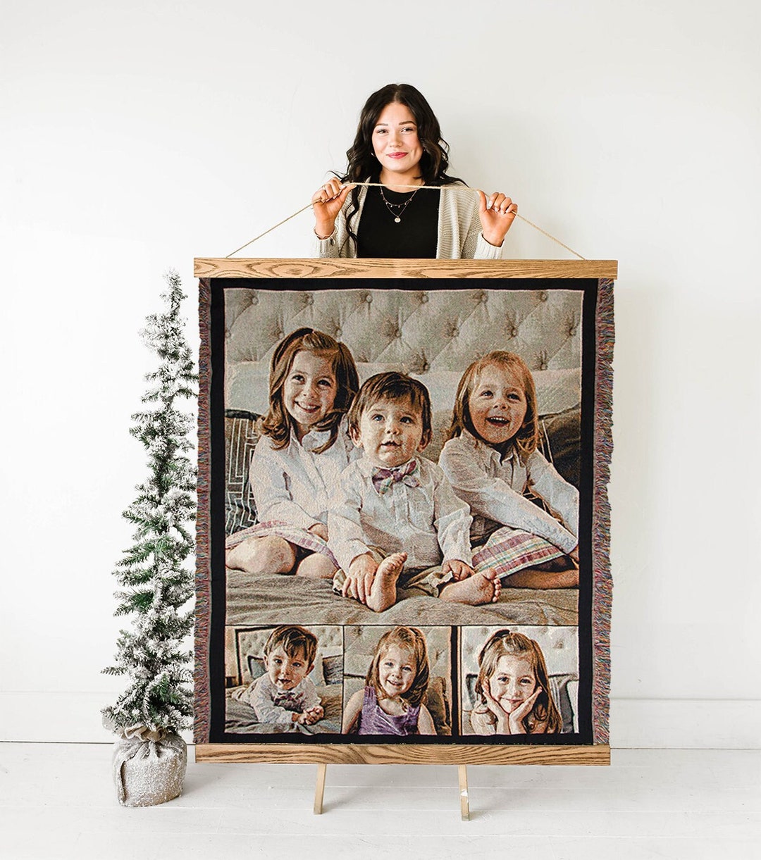 Woven Photo Blanket Hanger Frame - Hang Any Blanket! - Etsy