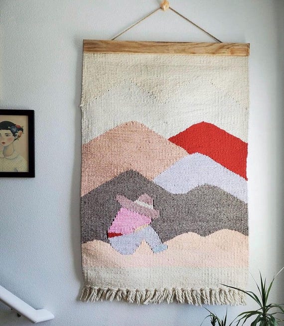 ネイティブアメリカンラグや織りタペストリー用のラグハンガー - Etsy 日本