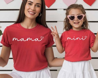 Mama Mini Matching Shirt, Mother Daughter Tee ,New Mom Gift