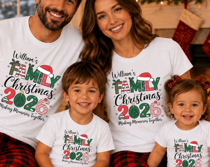 Family Christmas 2026 Shirt: Christmas Matching T-Shirt