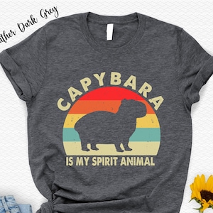 Capybara Is My Spirit Animal Shirt: Vintage Graphic Tee