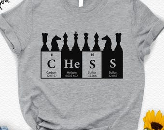 Chess Periodic Table Shirt: Gambit Chess Player Gift