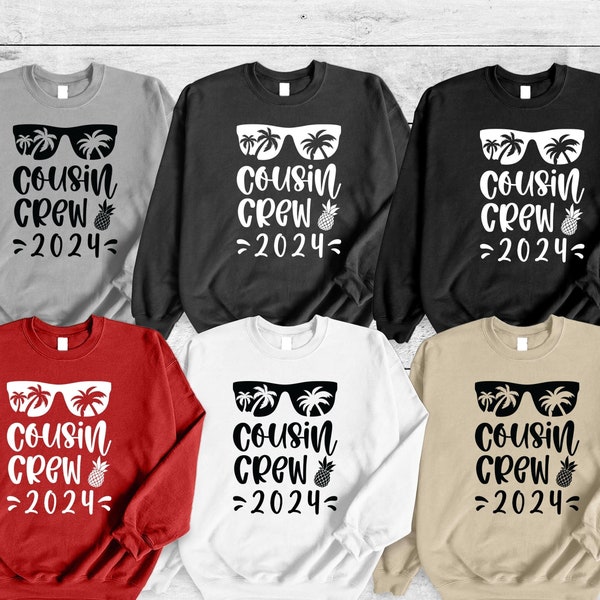 Cousin Crew 2024 Sweatshirt,Cousin Matching Hoodie,Cousin Squad Gift,Adventure Time Long Sleeve,Family Vacation,Family Trip,Big Cousin Shirt