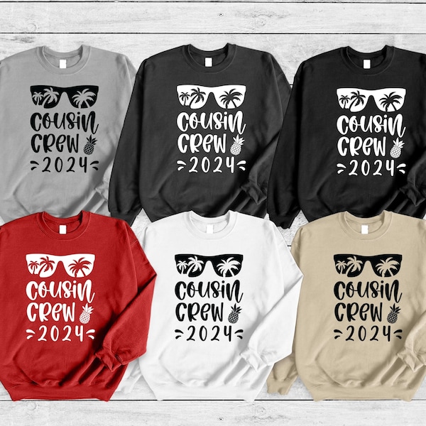 Cousin Crew 2024 Sweatshirt, Cousin Squad Gift, Family Trip Gift, Family Vacation Hoodie, Adventure Time Long Sleeve, Cousin Matching Shirt