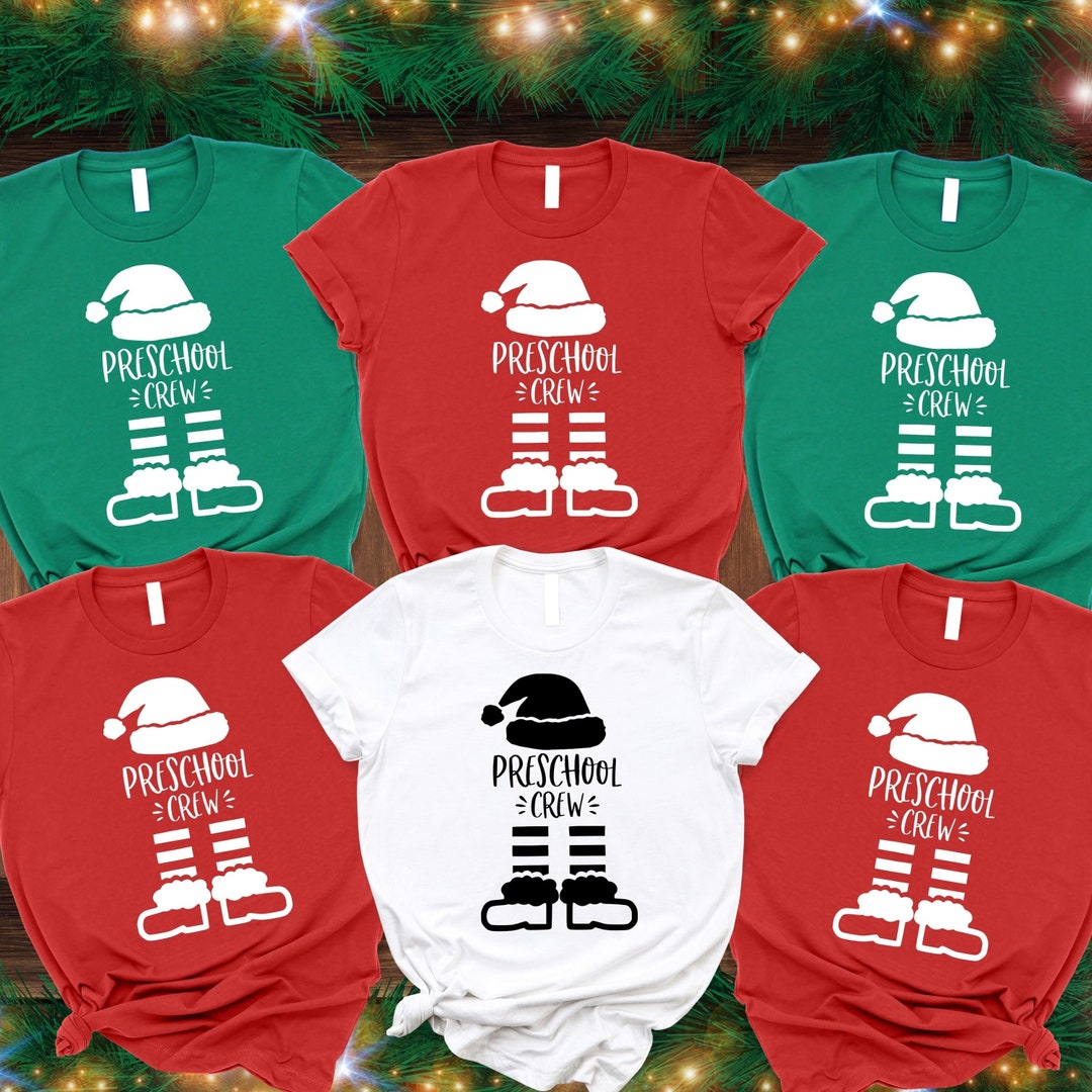 Christmas Preschool Crew Shirt, Kids Christmas Tshirt, Merry Christmas — free download