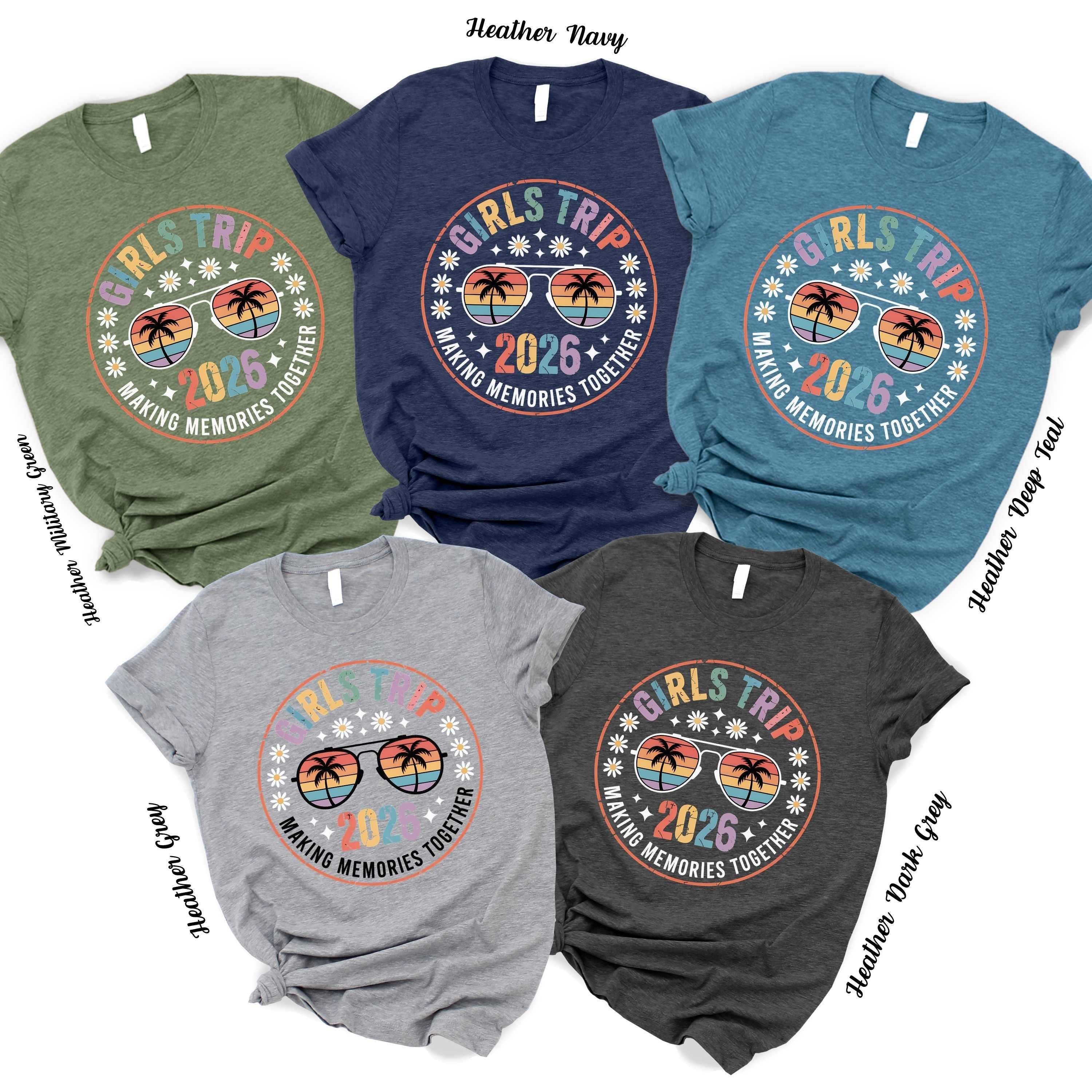 Girls Trip 2026 Matching T-shirt: Summer Beach Vacation Tee - Etsy