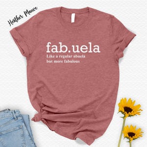 Chemise Abuela, cadeau fête des mères pour une nouvelle grand-mère, chemise grand-mère, chemise de grossesse, chemise arrière-grand-mère, promu grand-mère, cadeau pour grand-mère