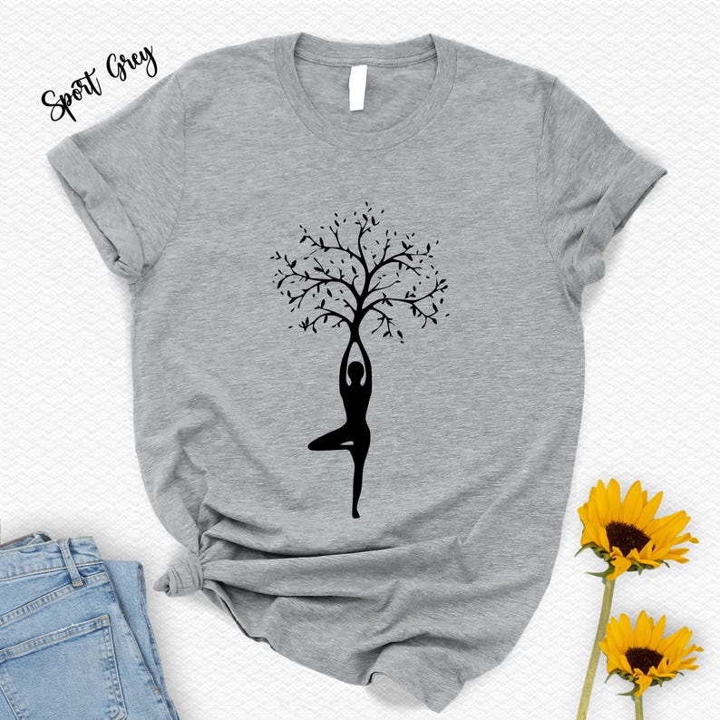 Yoga Tree Pose T shirt Spiritual Meditation Gift Etsy yoga-tree-pose-t-shirt-spiritual-meditation-gift-etsy