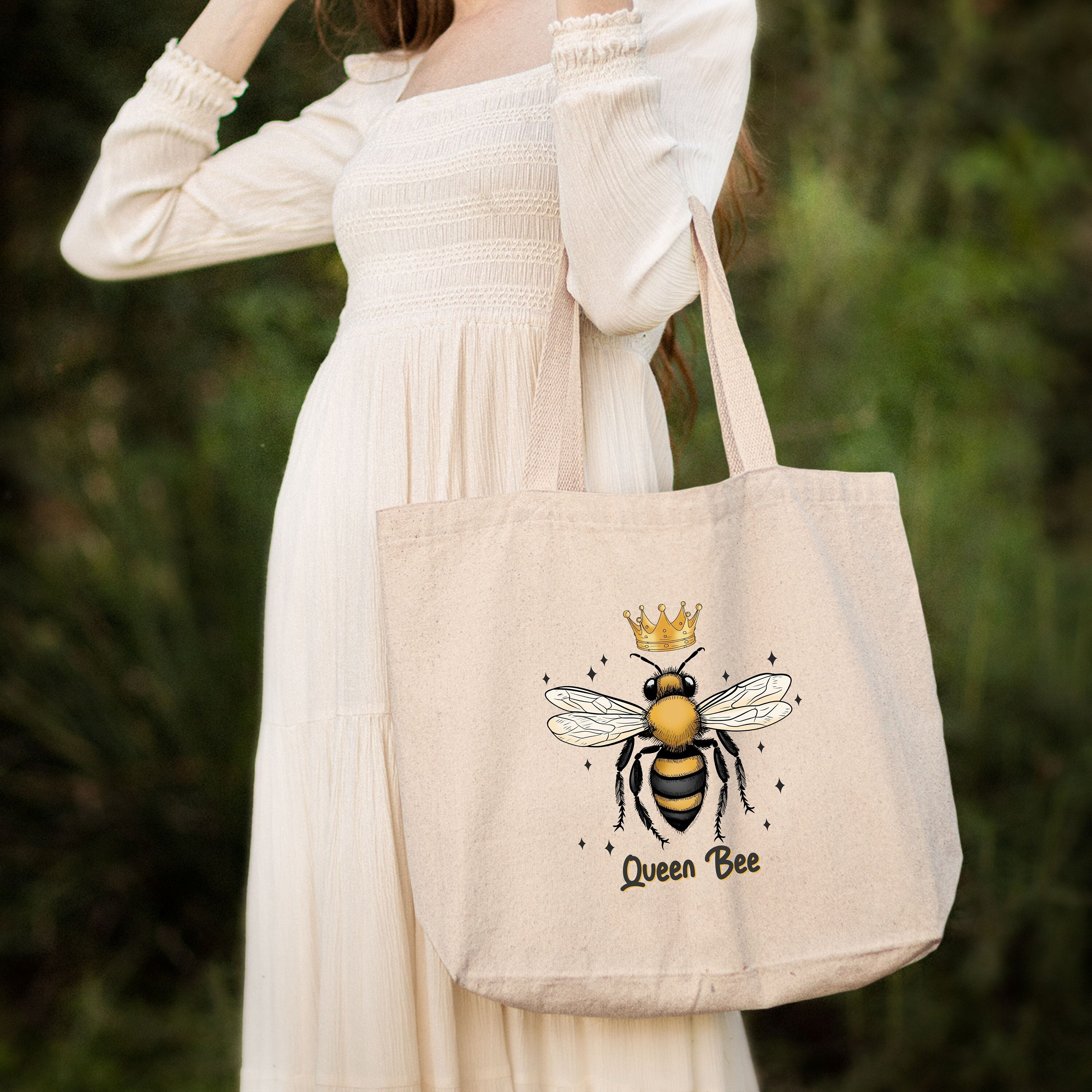 IENDY Queen Bee Themed Gifts For Women Bumble Bee Makeup Bag Honey Bee  Lovers Gifts, Beeyoutiful Honeybee Crown Cosmetic Pouch Case For Kind  Beekeeper